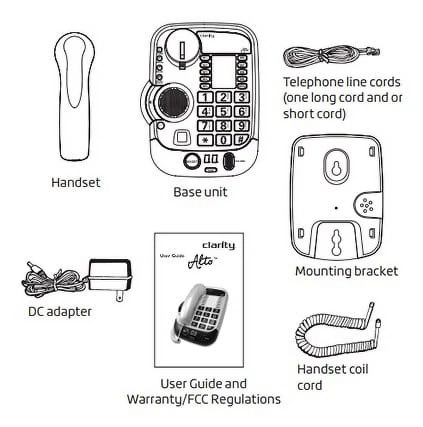 Clarity Alto 54005.001 Digital Extra Loud Big Button Speakerphone