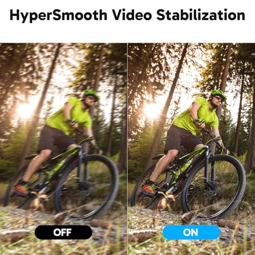 AKASO V50 Elite 4K60fps Action Camera with 128GB MicroSDXC U3 Memory Card Accessories Kit Bundle Voice Control EIS 131 feet Waterproof Camera 8X Zoom