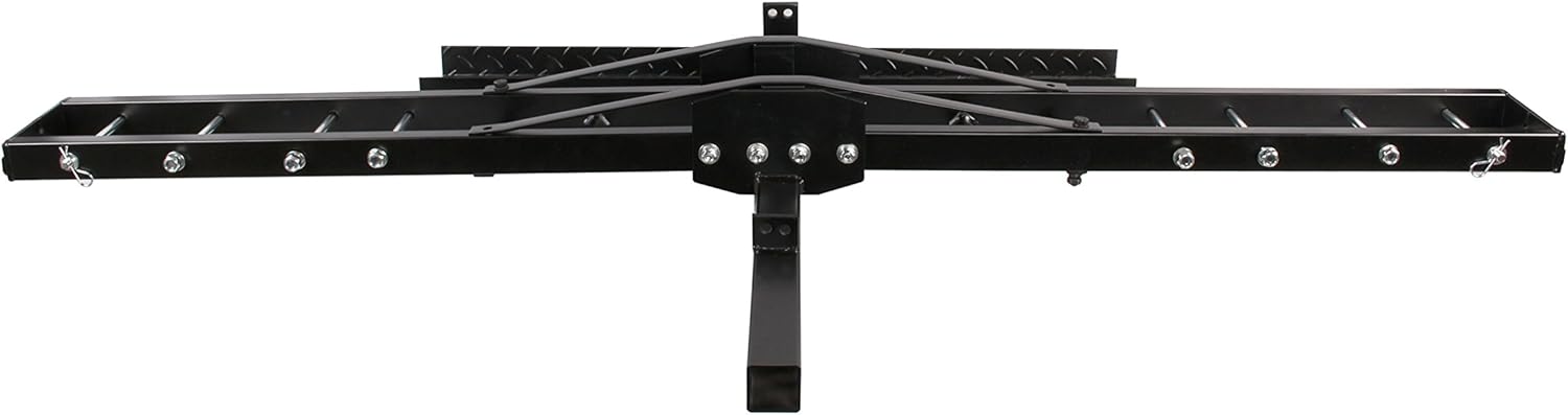 TMS T-NS-MRC001 500-Pound Heavy Duty Motorcycle Dirt Bike Scooter Carrier Hitch Rack Hauler Trailer with Loading Ramp and Anti-Tilt Locking Device