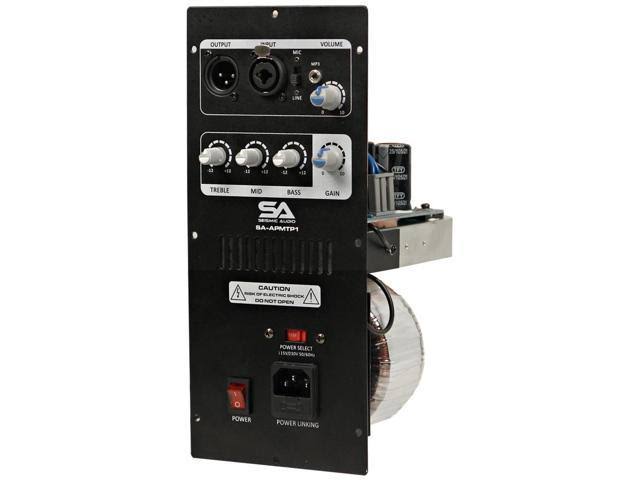 Seismic Audio 150 Watt Plate Amplifier with 3 Band EQ for Pa/dj Speaker Cabinets - Class AB - SA-APMTP1