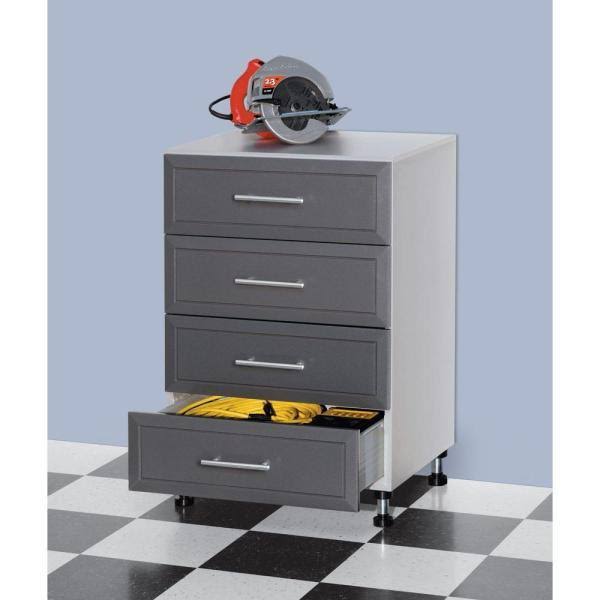 ClosetMaid ProGarage 4-Drawer Freestanding Cabinet, Gray