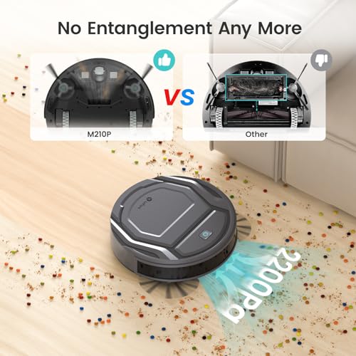 Lefant M3 Robot Vacuum, Robot Vacuum and Mop, 12000Pa Suction, Anti-Tangle Brushes, Dual Spinning Mop, Auto Mop Washing, Drying, Self-Emptying