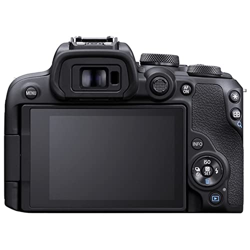 Canon EOS R10 24.2MP Mirrorless Camera with 18-45mm Lens, 64GB Ultra Memory Card, Video Light, Microphone, Filters, U-Grip, Case, Lenses