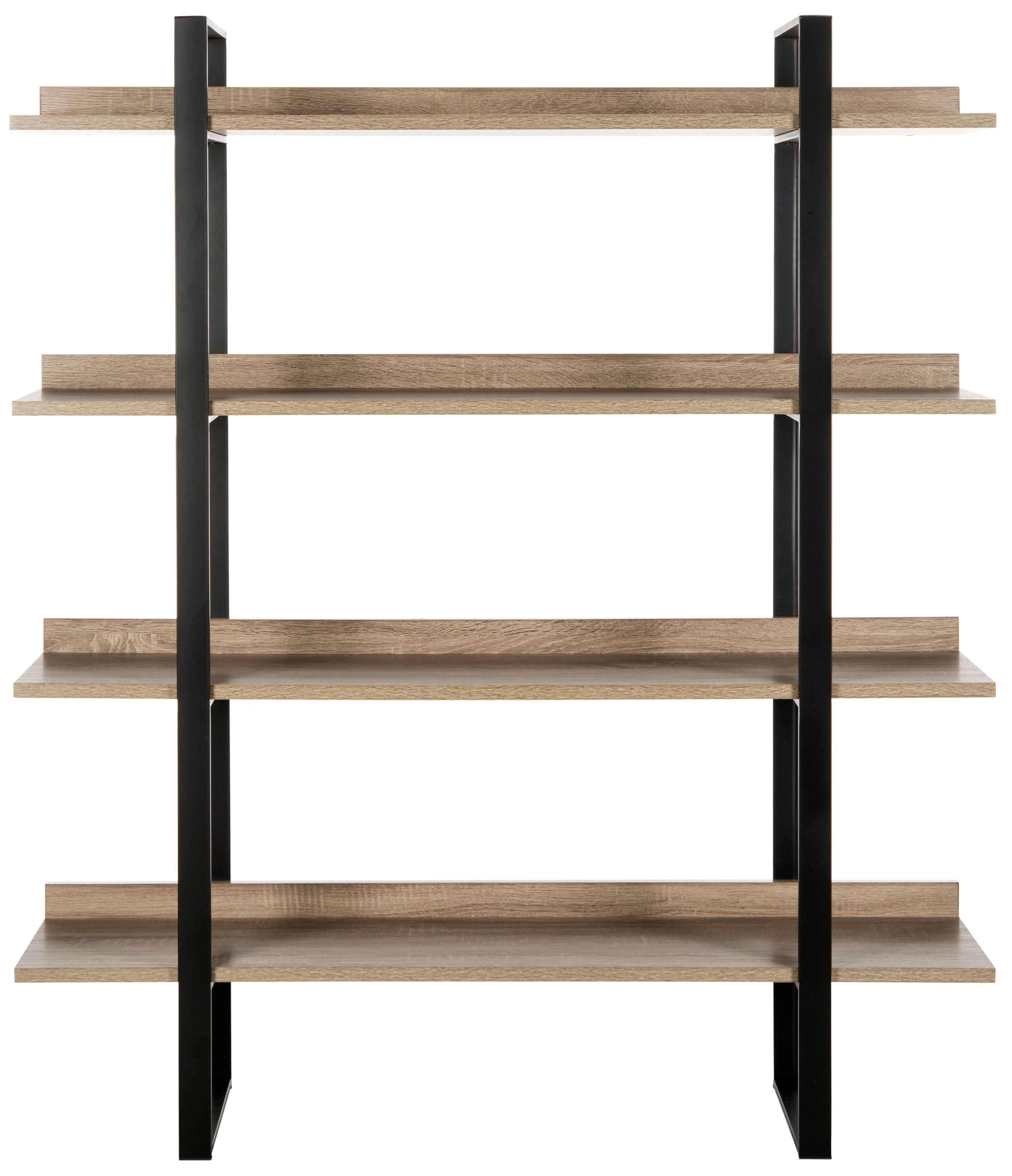 SAFAVIEH Melissa Retro Mid Century 4 Tier Etagere, Oak/Black