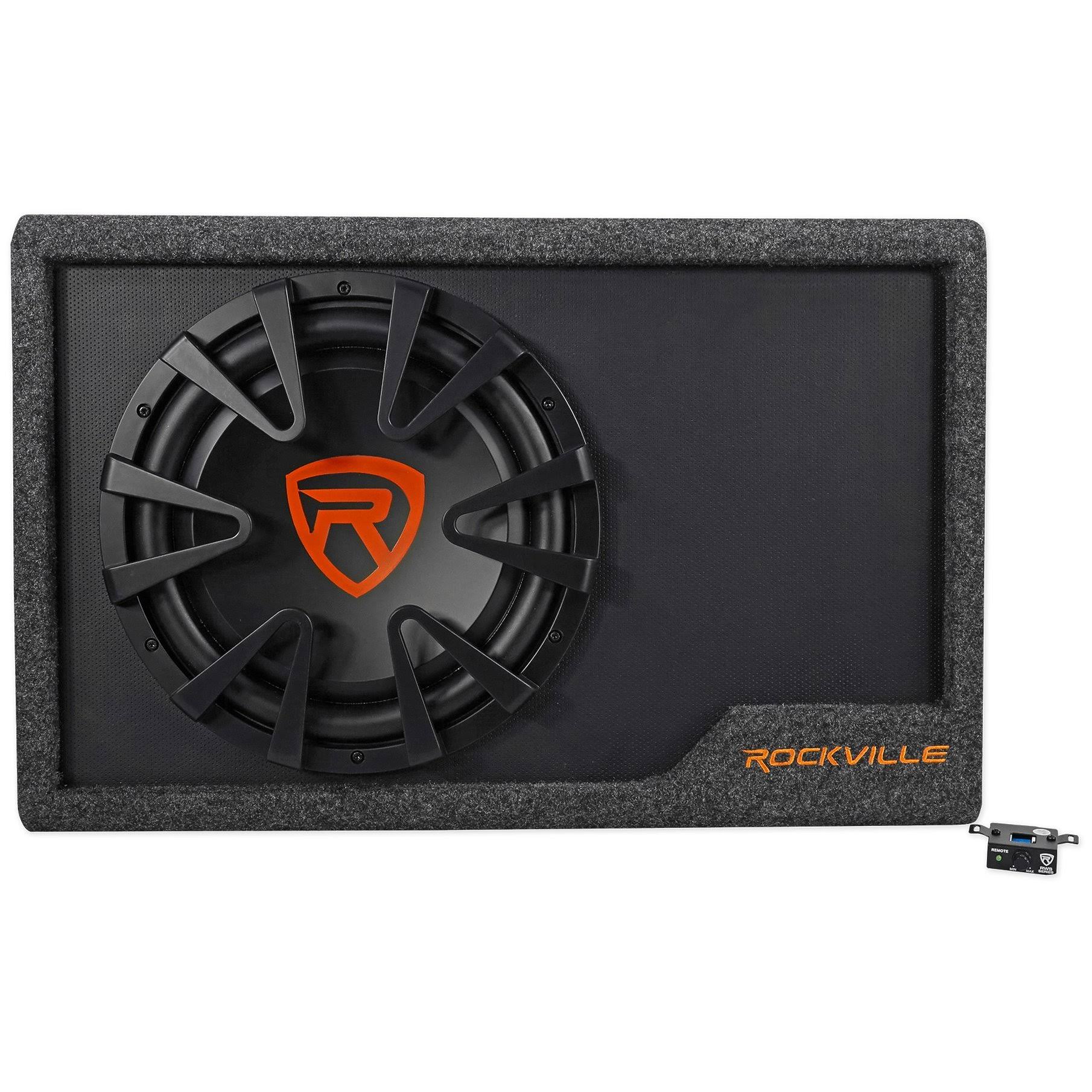 Rockville RWS12CA Slim 1200 Watt 12x22 Amplified Powered Car Subwoofer