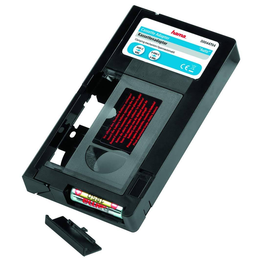 Hama 44704 Cassette Adapter VHS-C/VHS, 6 mm, Motorized