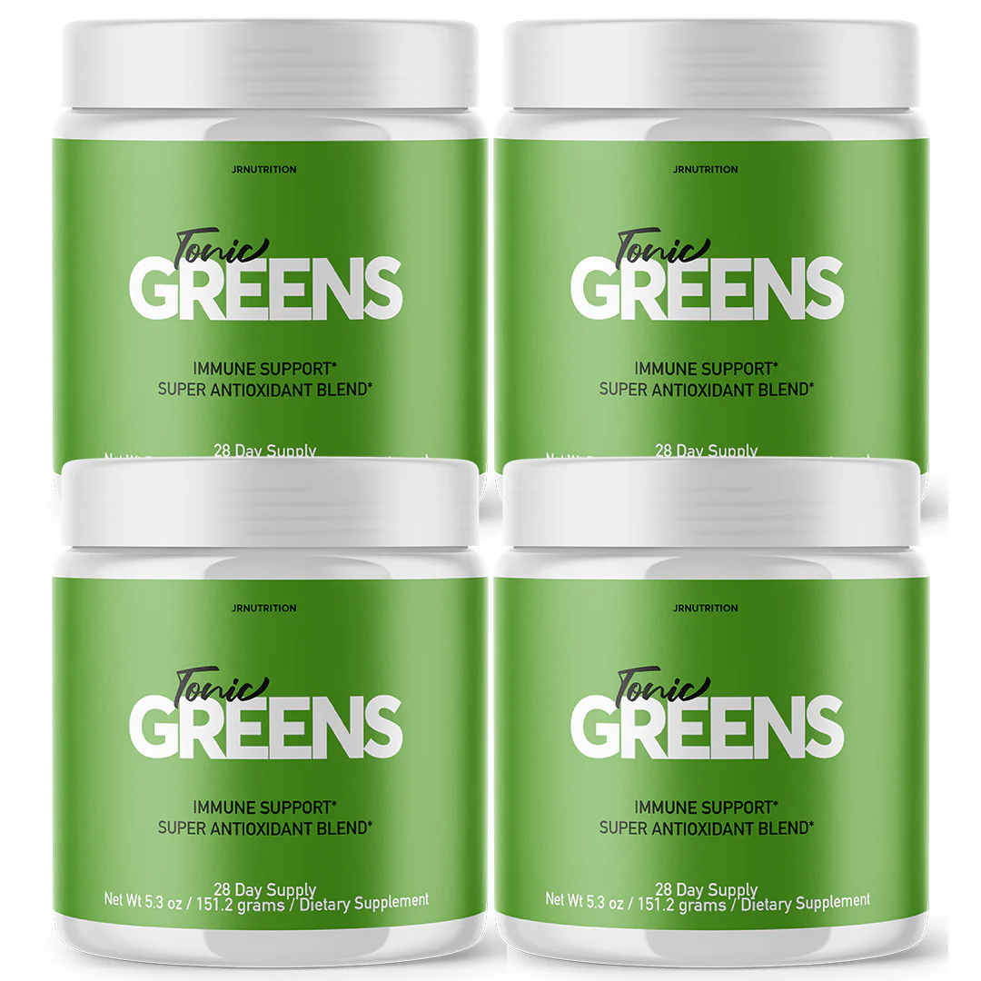 Tonic Greens - Digestive Support Dietary Supplement 2 Grams (4 Pack) - Kansas Nuitrition - HNZSDS