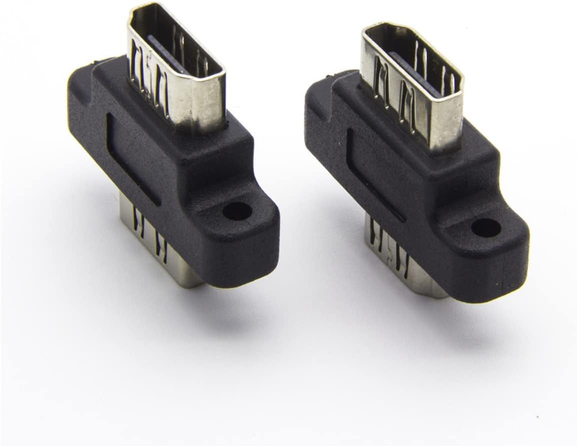 HDMI Coupler HDMI Connector Male to Male Adapter HDMI Joiner Extender with Panel Mount Holes (5 Packs)