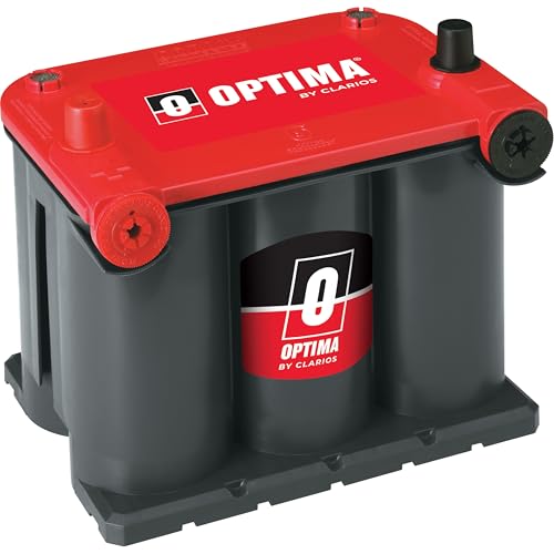 OPTIMA Batteries High Performance 75/25 RedTop Sealed AGM Car, Truck, and SUV Starting Battery, 720 CCA, Dual SAE and GM Terminals, Maintenance Free