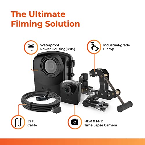 Brinno BCC2000 Plus Construction Camera Bundle - Includes: Full HD TLC2000 Time Lapse Camera, 32-ft Extender for Laptop/Tablet