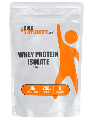 BULKSUPPLEMENTS.COM Whey Protein Isolate Powder - Unflavored Protein Powder, Flavorless Protein Powder, Whey Isolate Protein Powder - Gluten Free