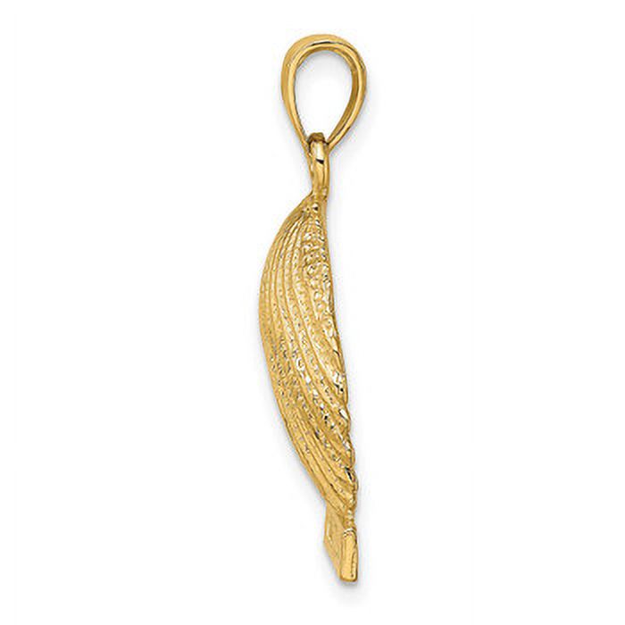 Lex & Lu 14k Yellow Gold 2D MARCO ISLAND Under Scallop Shell Charm