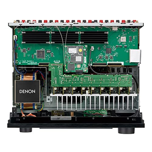 Denon AVR-X4800H 9.4-Ch Receiver - 8K UHD Home Theater AVR (125W X 9) Built-in Bluetooth, Wi-Fi & HEOS Multi-Room Streaming, Dolby Atmos, DTS:X Pro