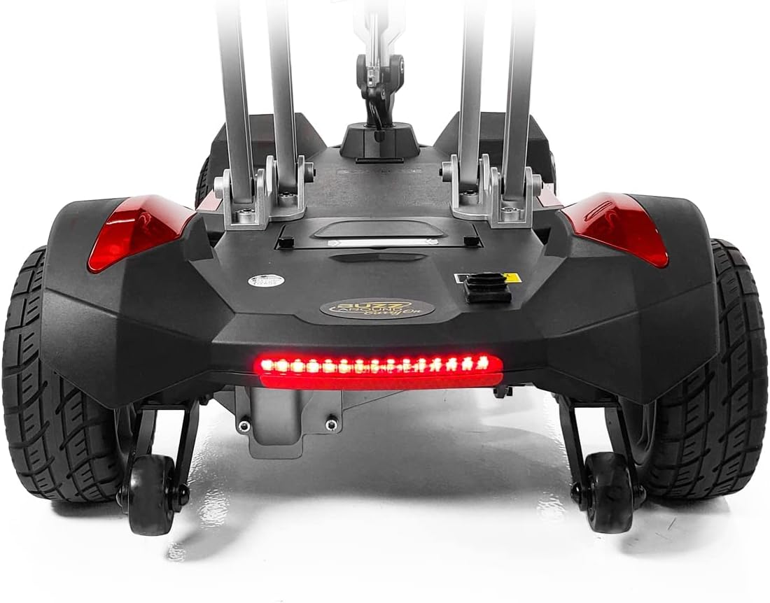 Buzzaround Carry On 4 Wheel Travel Scooter by Golden Technologies-Red