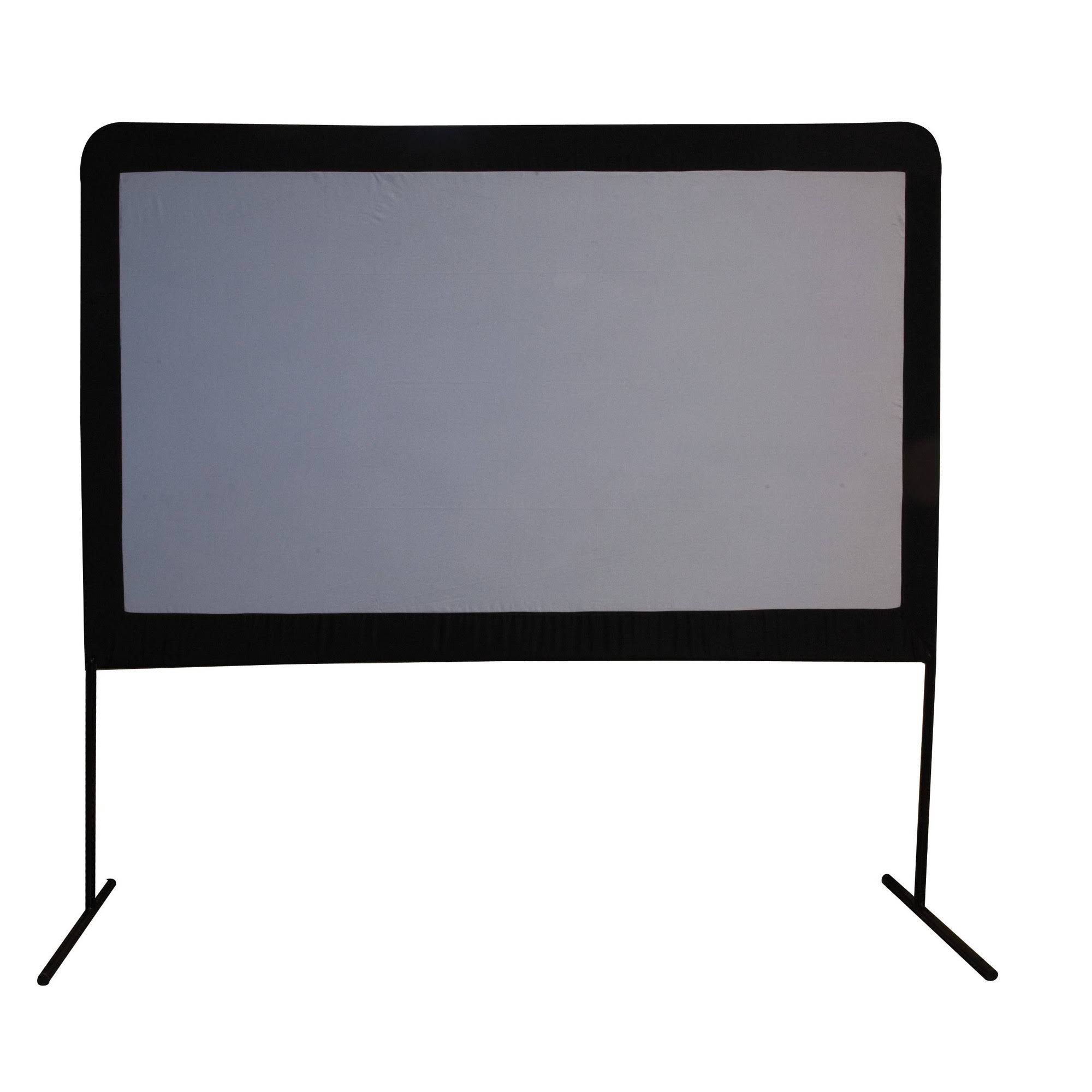 Camp Chef High Resolution Outdoor Folding Projection Screen, Silver, 120x22