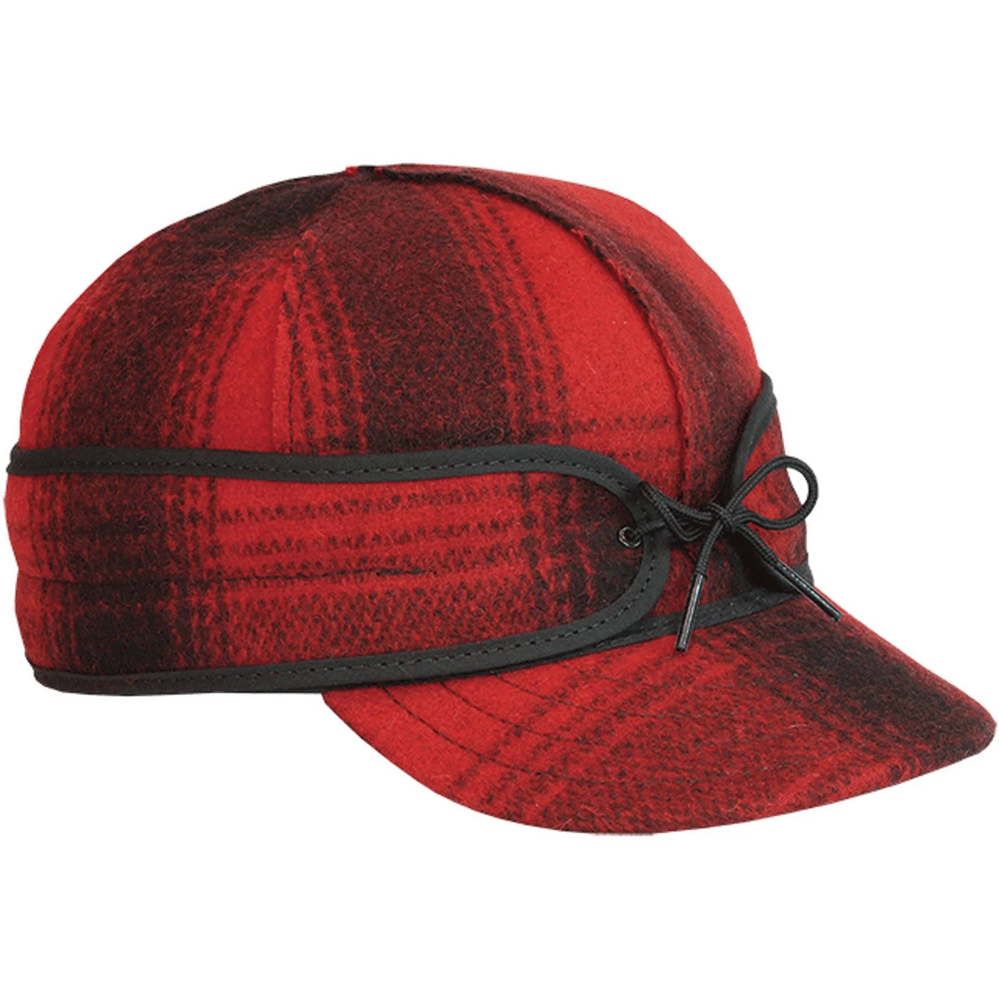 The Original Stormy Kromer Cap Red/Black Plaid 7 7/8