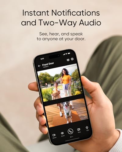eufy Security Video Doorbell E340, 2K Full HD Dual Cameras & Head-to-Toe View, Doorbell Camera Wireless & Wired, Delivery Guard, Color Night Vision