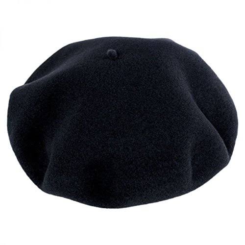 Heritage par Laulhere Hoquy Wool Basque Beret: Size: 57cm Navy Blue