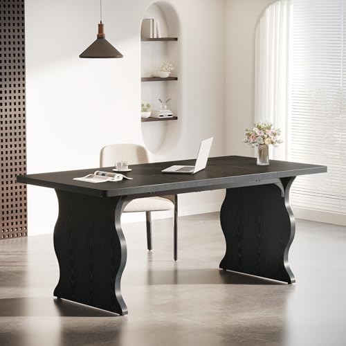 Tribesigns 63" Large Executive Desk for Home Office, Spacious Computer Desk with Ample Leg Room