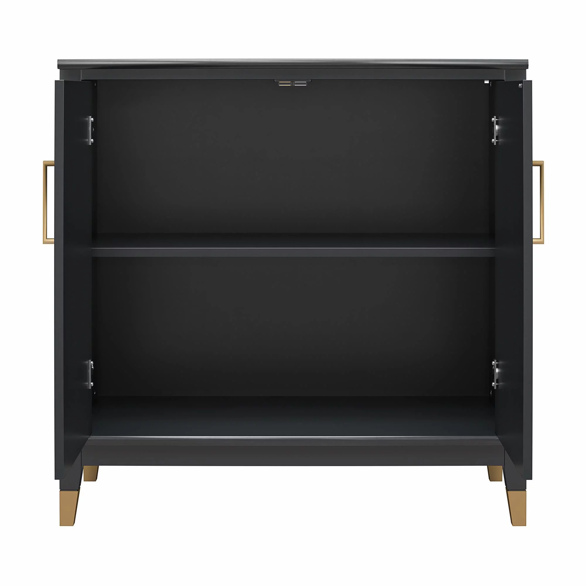 CosmoLiving by Cosmopolitan Westerleigh 2-Door Accent Cabinet, Black