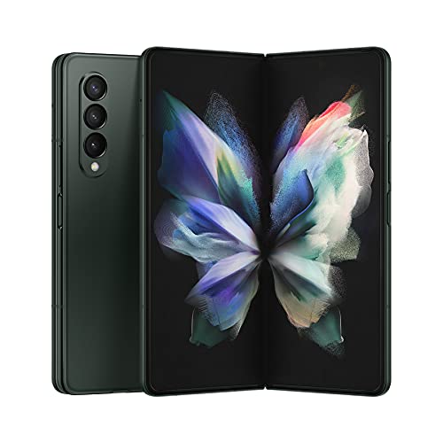 SAMSUNG Galaxy Z Fold 3 5G Cell Phone, Factory Unlocked 2-in-1 Android Smartphone Tablet, 512GB, 120Hz, Foldable Dual Screen, Under Display Camera