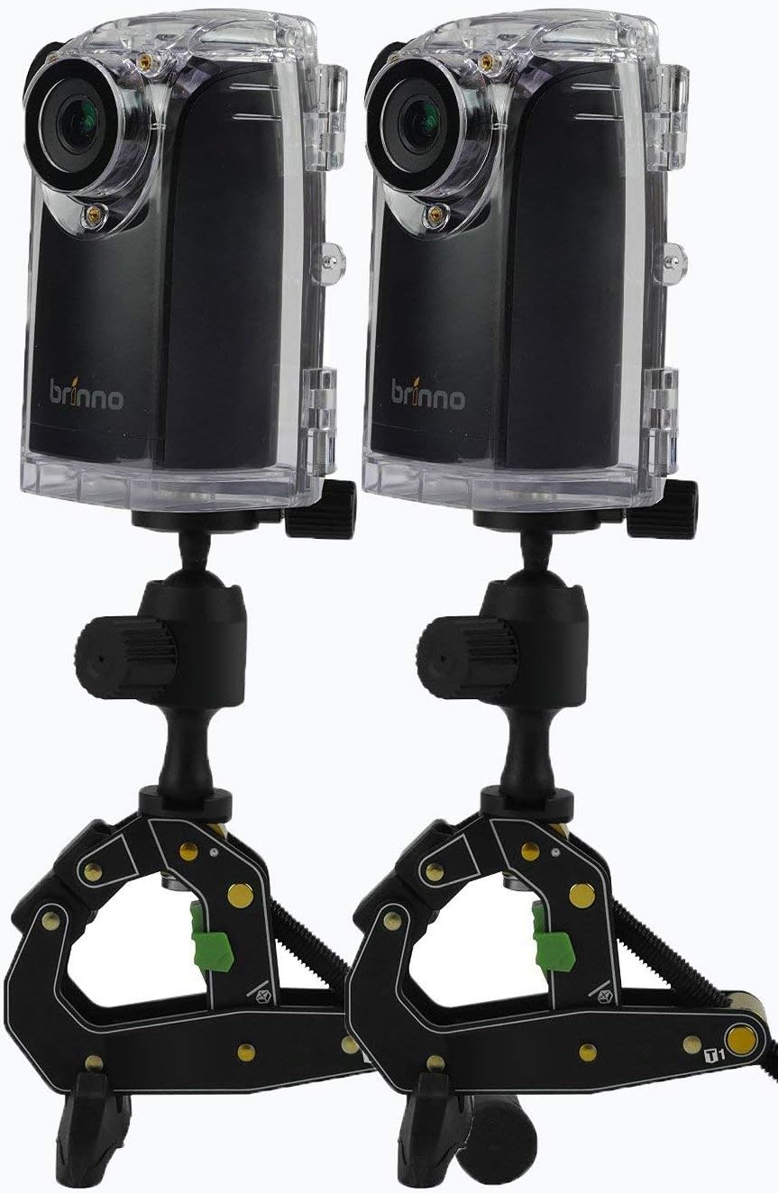 Brinno BCC200 Construction & Outdoor Security Time Lapse Camera Trio Bundle Pack Includes: TLC200 Pro Camera, Clamp, & Water-Resistant Case