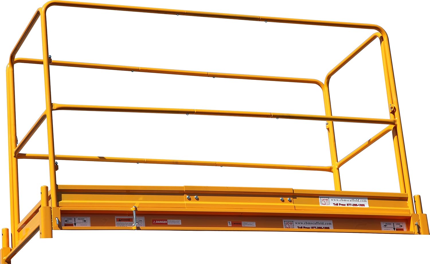 CBM Scaffold 6 Feet Scaffolding Guard Rail System. AKA CBM. Perry. Baker, Utility Tower Guard Rail
