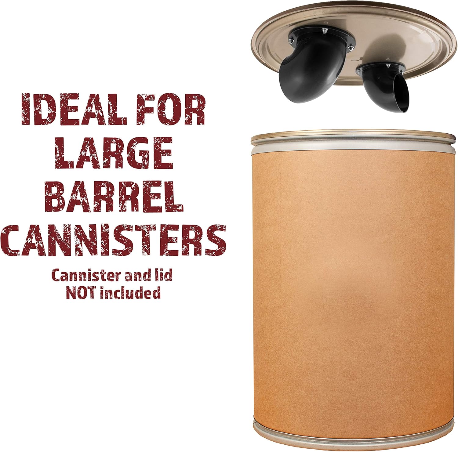 4 inch Dust Separator Cyclone Dust Collector Kit for Use with Barrels Trash Cans Buckets or Custom Built Containers