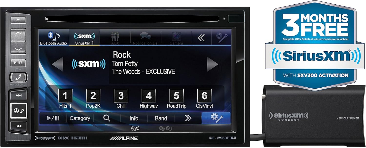 Alpine INE-W960HDMI Audio/Video/Nav System with Sirius XM SXV300 tuner