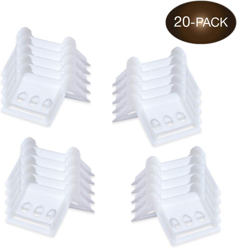 Vee Board 20-Pack Corner Edge Protectors for Cargo Loads, Cushion for Tie-Down Logistic Ratchet and Cam Straps Tie Downs on Flatbed Trailers