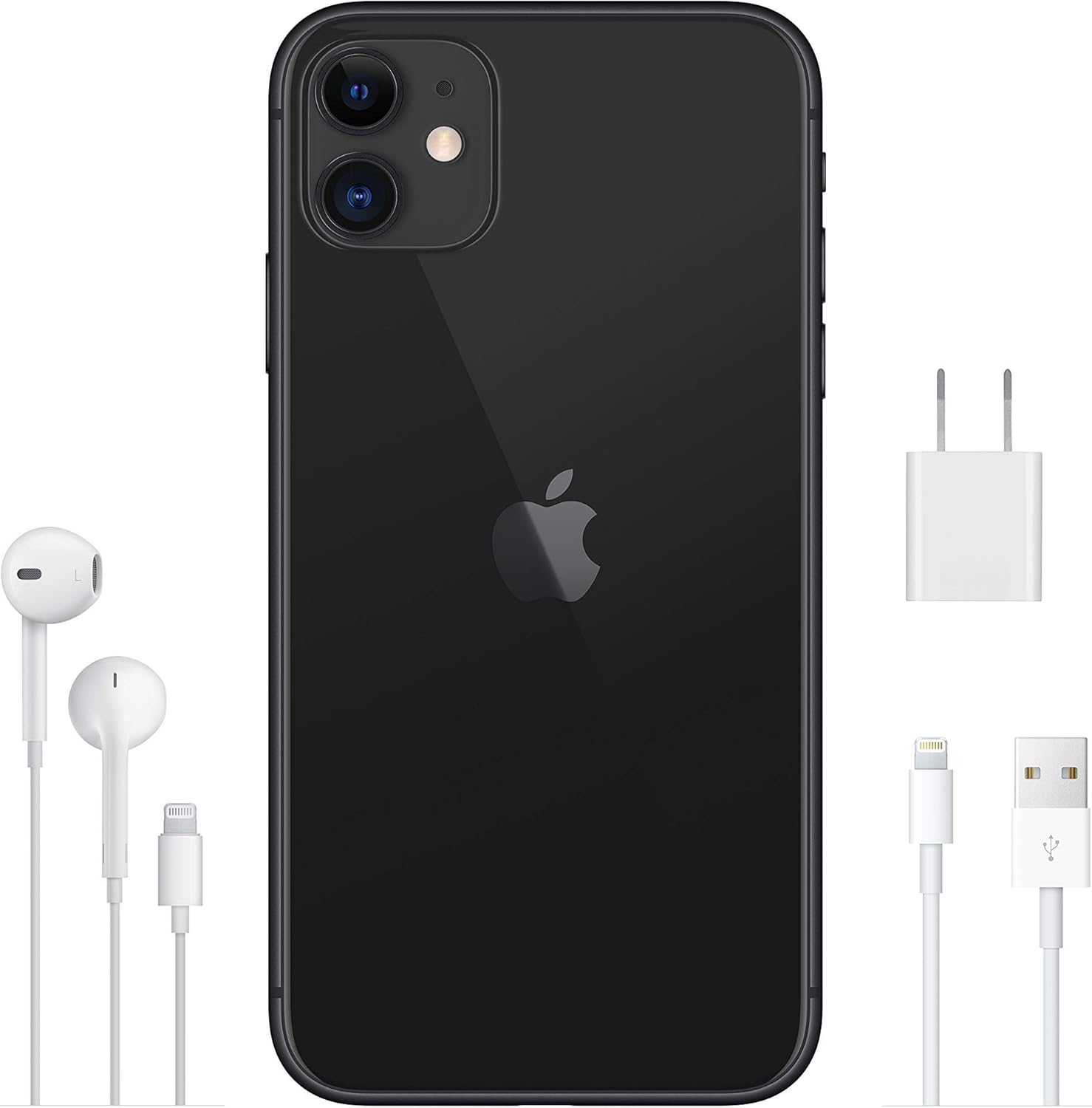 Apple iPhone 11 64GB, Black - Locked Cricket Wireless (Renewed)