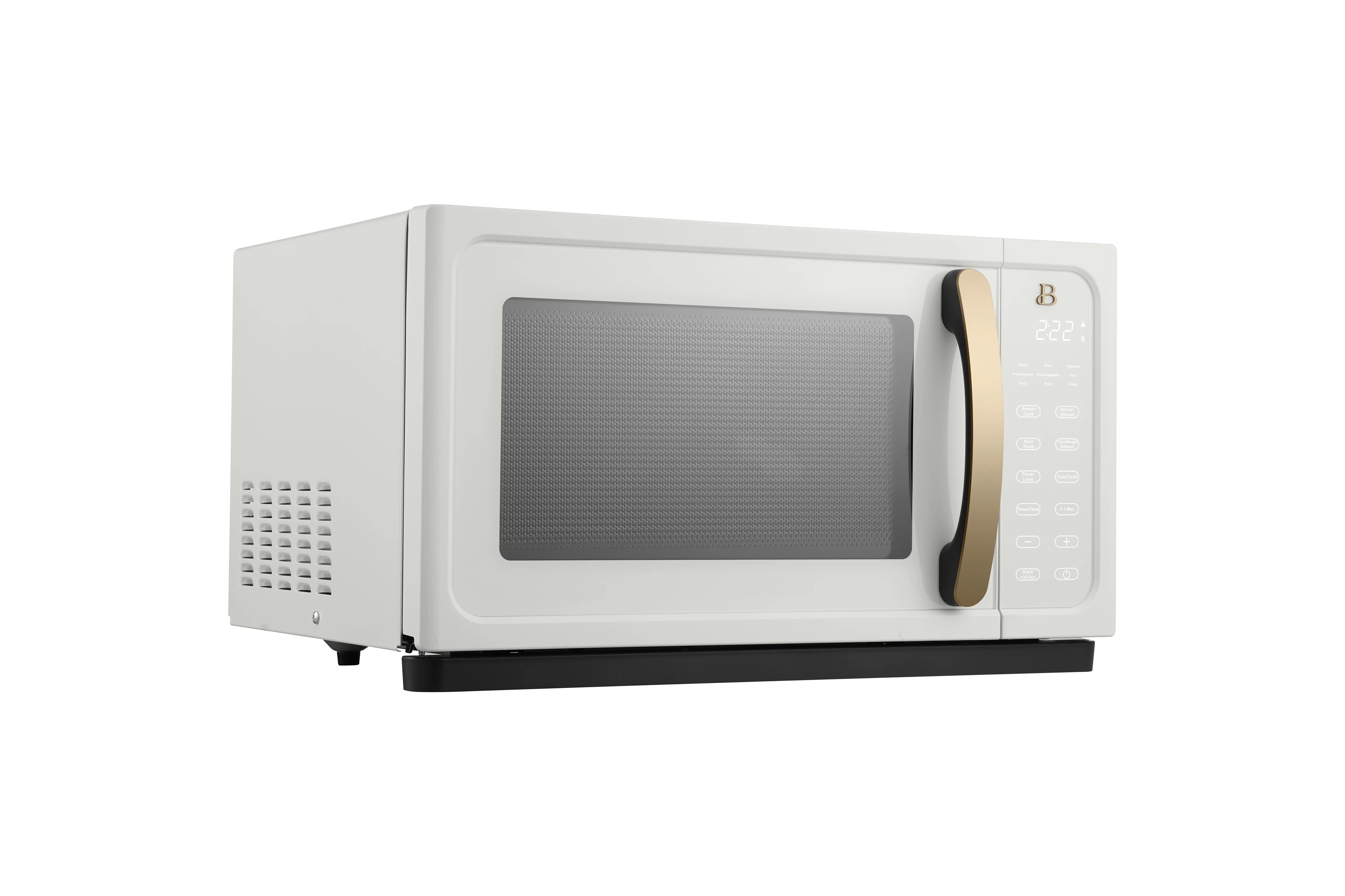 Beautiful 1.1 Cu ft 1000 Watt, Sensor Microwave Oven, White Icing by Drew Barrymore, New - Radiant Selections