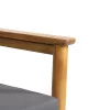 Noble House Magnolia Outdoor 8 Seater Chat Set Teak and Dark Gray