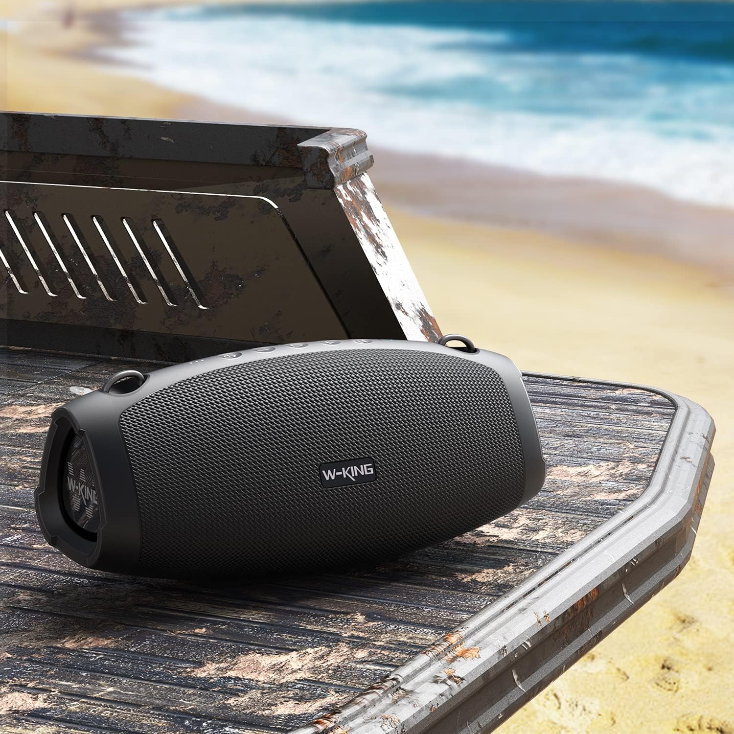 Bluetooth Speaker, W-KING 70W Super Punchy Bass Portable Wireless Speaker Loud, 13200mAh Power Bank, IPX6 Waterproof Outdoor, Bluetooth 5.0