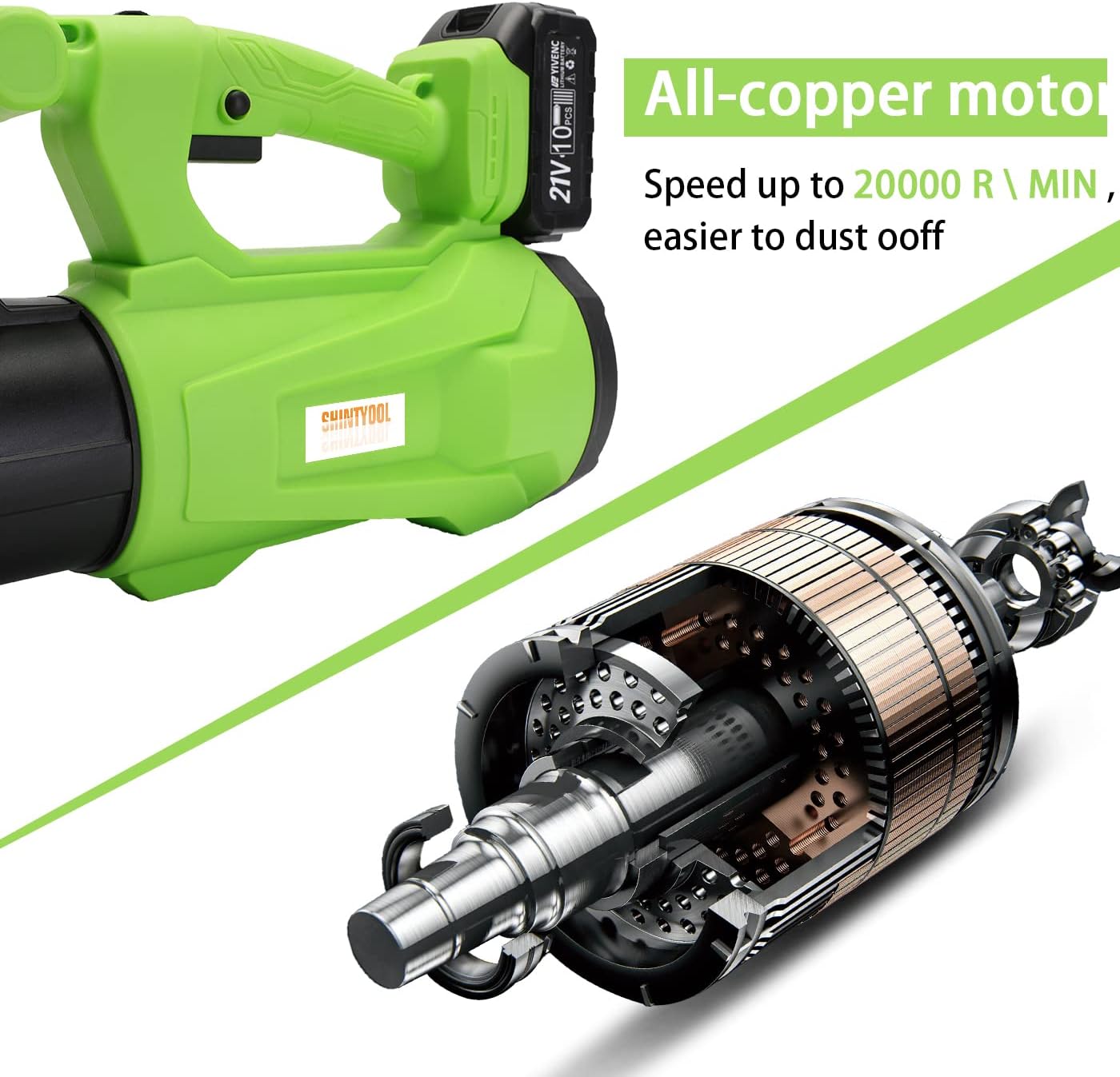 Cordless Leaf Blower, 6-Speed