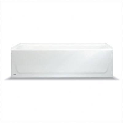 Bootzcast Bathtub White Porcelain on Steel Right-Hand Outlet 5 ft.