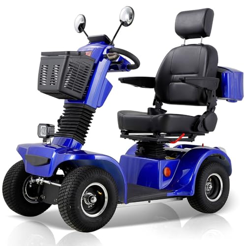 Heavy Duty Mobility Scooters for Seniors & Adults 4 wheel 500lbs Capacity - Electric Powered Chair