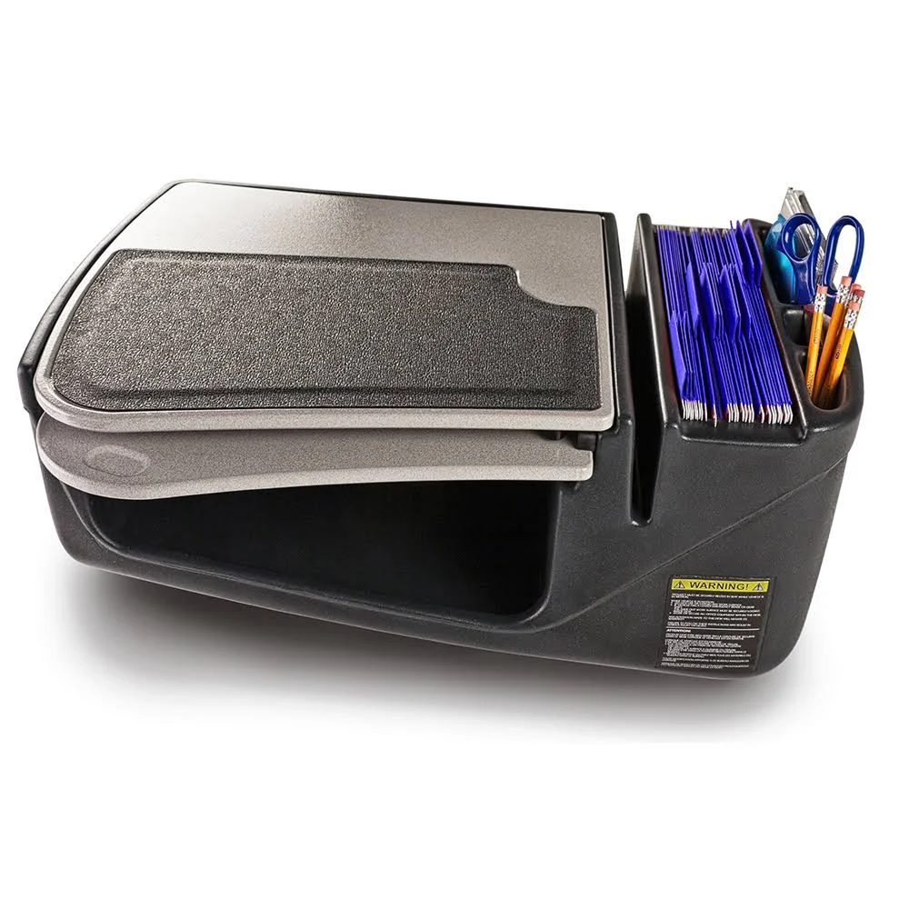 AutoExec GripMaster Car Desk with Built-in Power Inverter - Grey