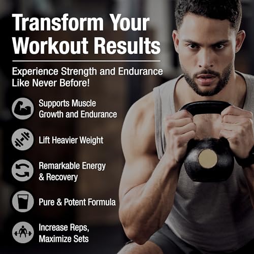Pure Creapure Micronized Creatine Monohydrate Powder, Promotes Muscle Growth, Increase Muscle Mass, Enhance Strength, 99.99% Purity, 3rd Party Tested
