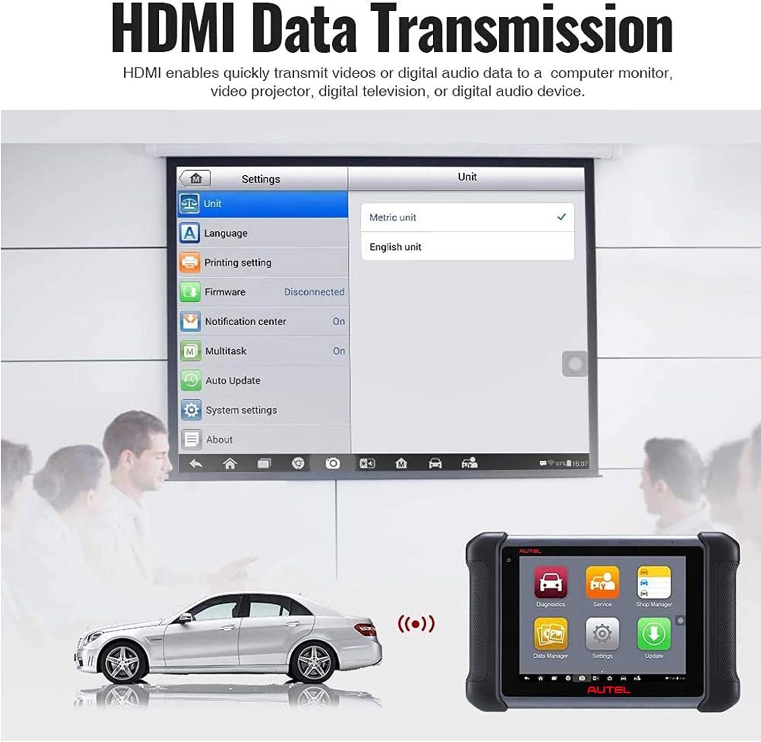 Autel MaxiSys MS906 Automotive Diagnostic Scanner with Bi-Directional Control, Key Fob Programming, ECU Coding
