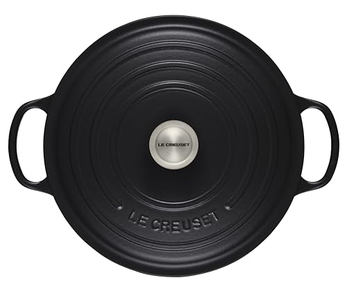 Le Creuset Enameled Cast Iron Signature Round Wide Dutch Oven, 6.75 qt., Cerise