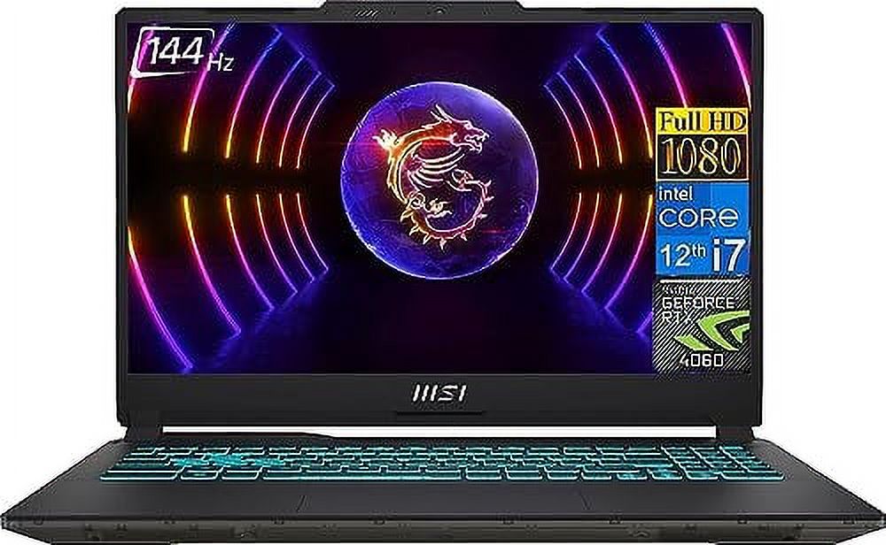 MSI Cyborg Gaming Laptop 2023 Newest, 15.6" FHD 144Hz Display, Intel Core i7-12650H (10 core), GeForce RTX 4060 Graphics, 64GB DDR5 RAM, 2TB SSD