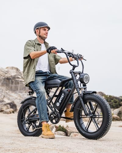 V9-G60 Peak 1500W Ebike, 48V 20Ah(960WH) Removable Battery, 72Miles &32MPH,20" Fat Tire Dirt Bike,7 Speed Gears,Dual Shock Absorber