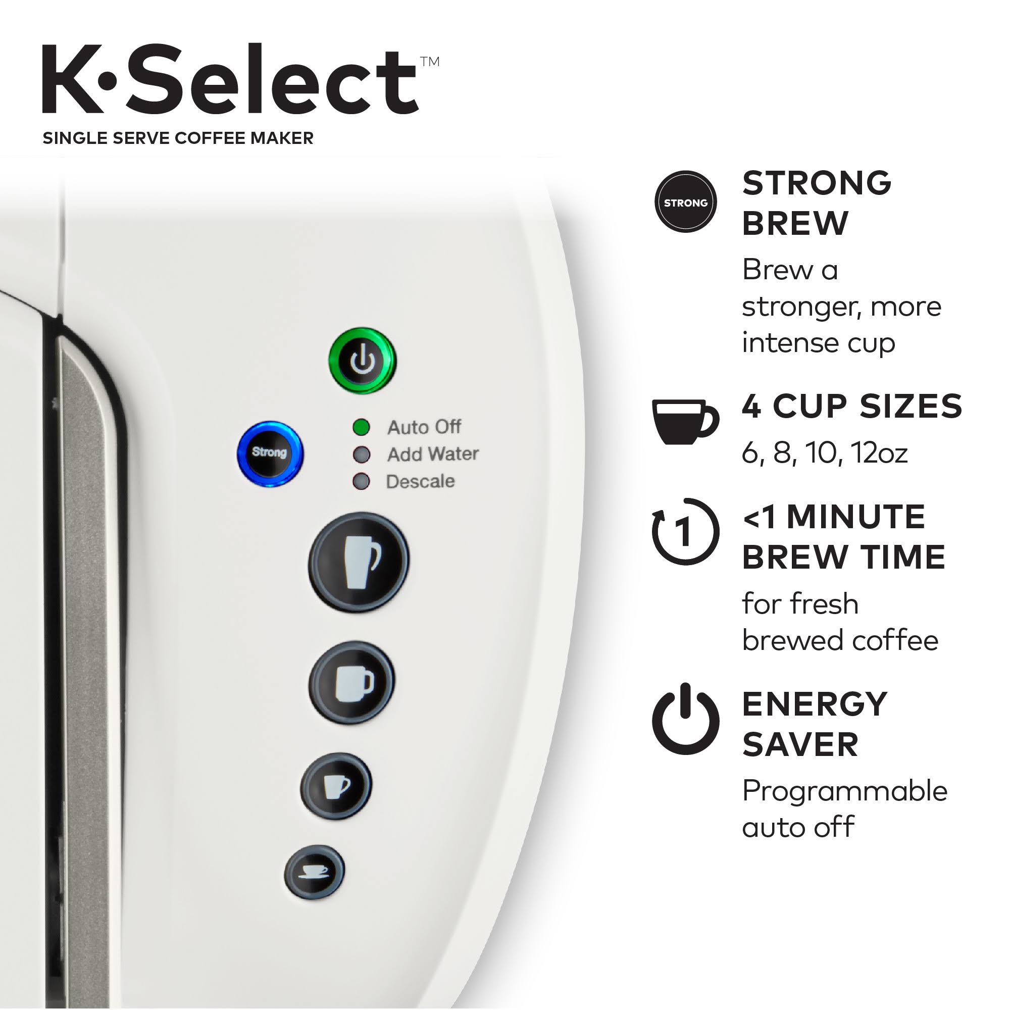 Keurig - K-Select Single-Serve K-Cup Pod Coffee Maker - Oasis