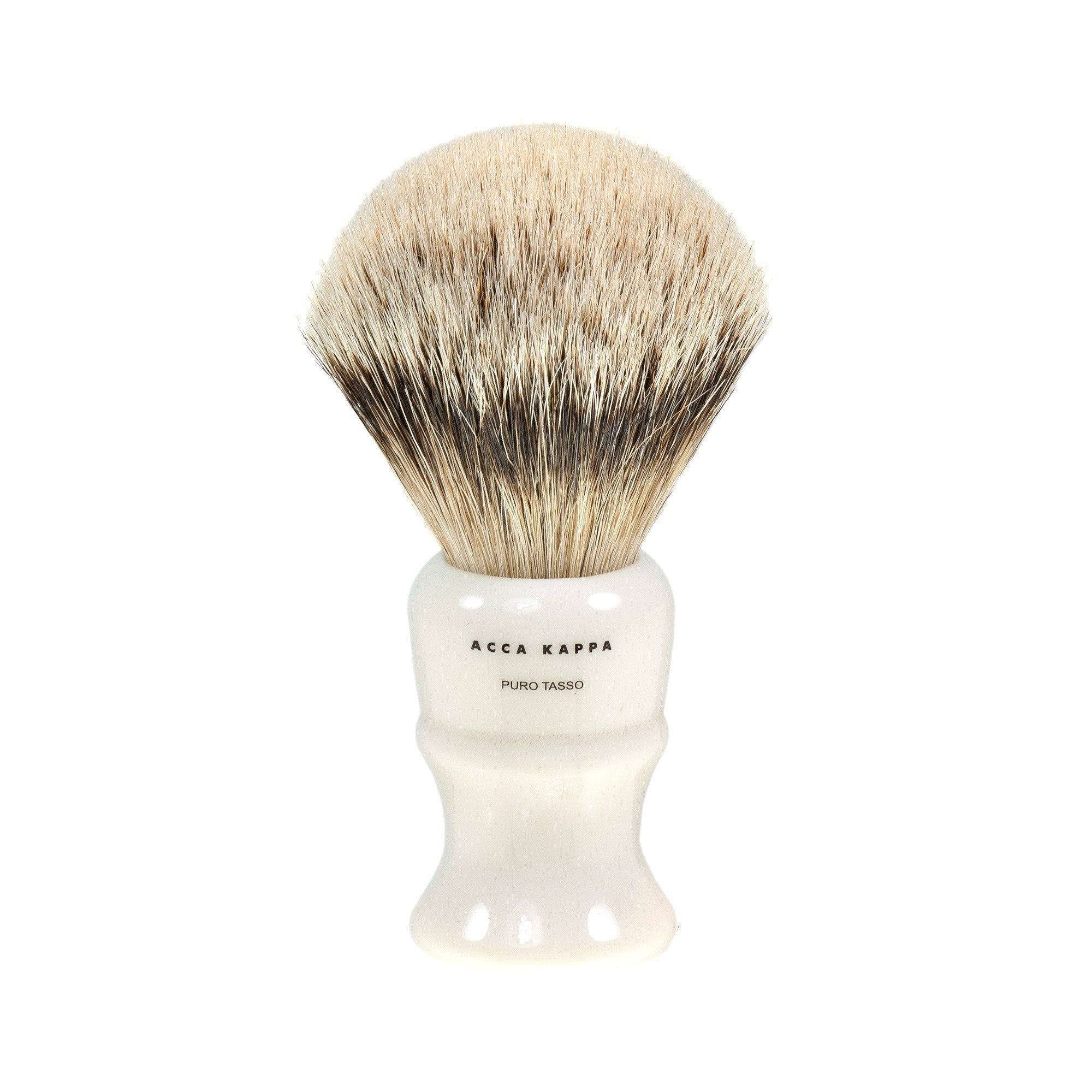 ACCA Kappa Silvertip Badger Hair Shaving Brush Ivory M