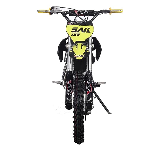 X-PRO Sail 125cc Zongshen Brand Engine Dirt Bike with 4-Speed Manual Transmission! Kick Start, Big 17"/14" Tires! (Orange)