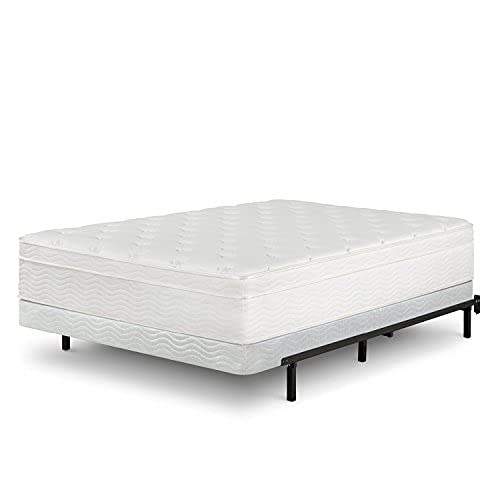 ZINUS 5 Inch Metal Smart Box Spring with Quick Assembly, Mattress Foundation, Strong Metal Frame, Easy Assembly, Queen