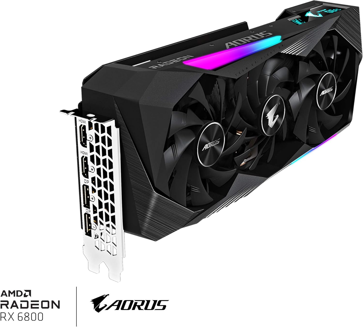 AORUS Radeon RX 6800 Master 16G Graphics Card, MAX-Covered Cooling, 16GB 256-bit GDDR6, GV-R68AORUS M-16GD Video Card