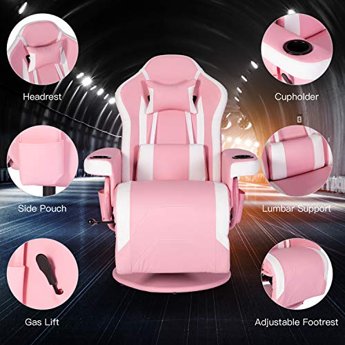 Modern-Depo Gaming Recliner Chair with Speakers, Massage, High Back, Cupholder, Headrest, Lumbar Support
