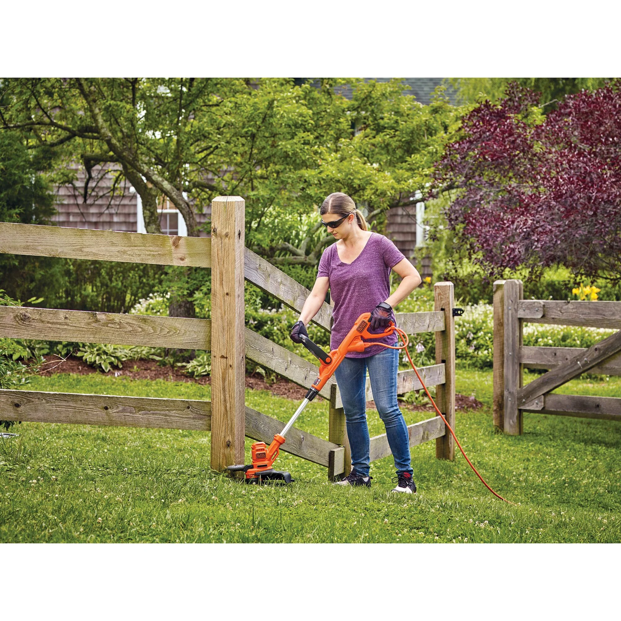 BLACK+DECKER String Trimmer With Auto Feed, Electric, 6.5-Amp, 14-Inch, (BESTA510)
